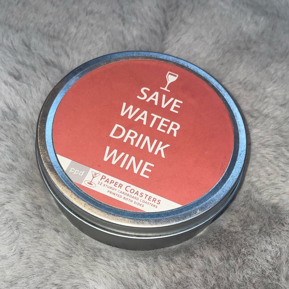 Save Water Drink Wine coaster set